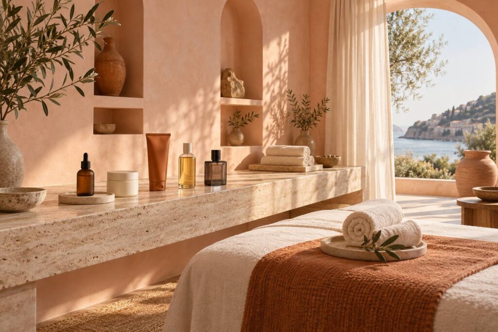 Illustration éditoriale du sujet : Découvrez les 5 essentiels à ne pas manquer chez Caudalie