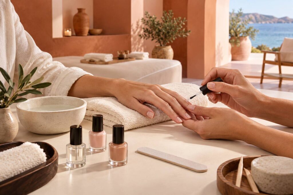 Illustration éditoriale du sujet : Top 10 des vernis durcisseurs recommandés par l'UFC Que Choisir pour renforcer et protéger efficacement vos ongles